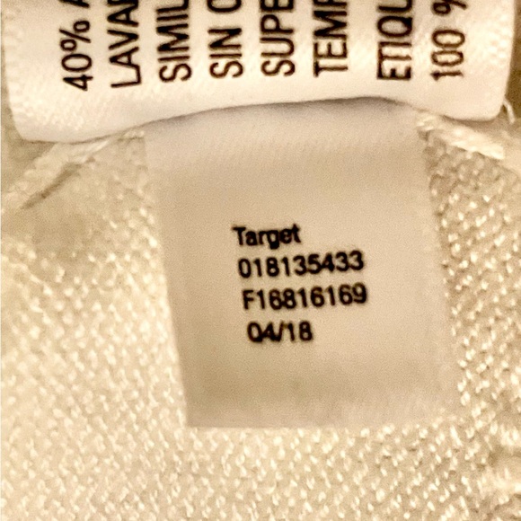 A New Day Crewneck Classic Off- White/Ivory Knit Sweater Tee-XL - Picture 6 of 7